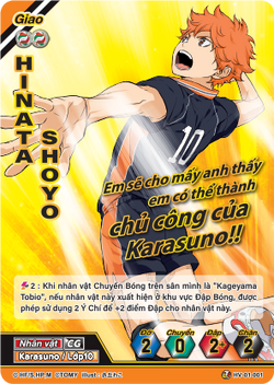 Shoyo Hinata Kageyama Haikyuu Trading Card Japanese High school Volleyball  Anime