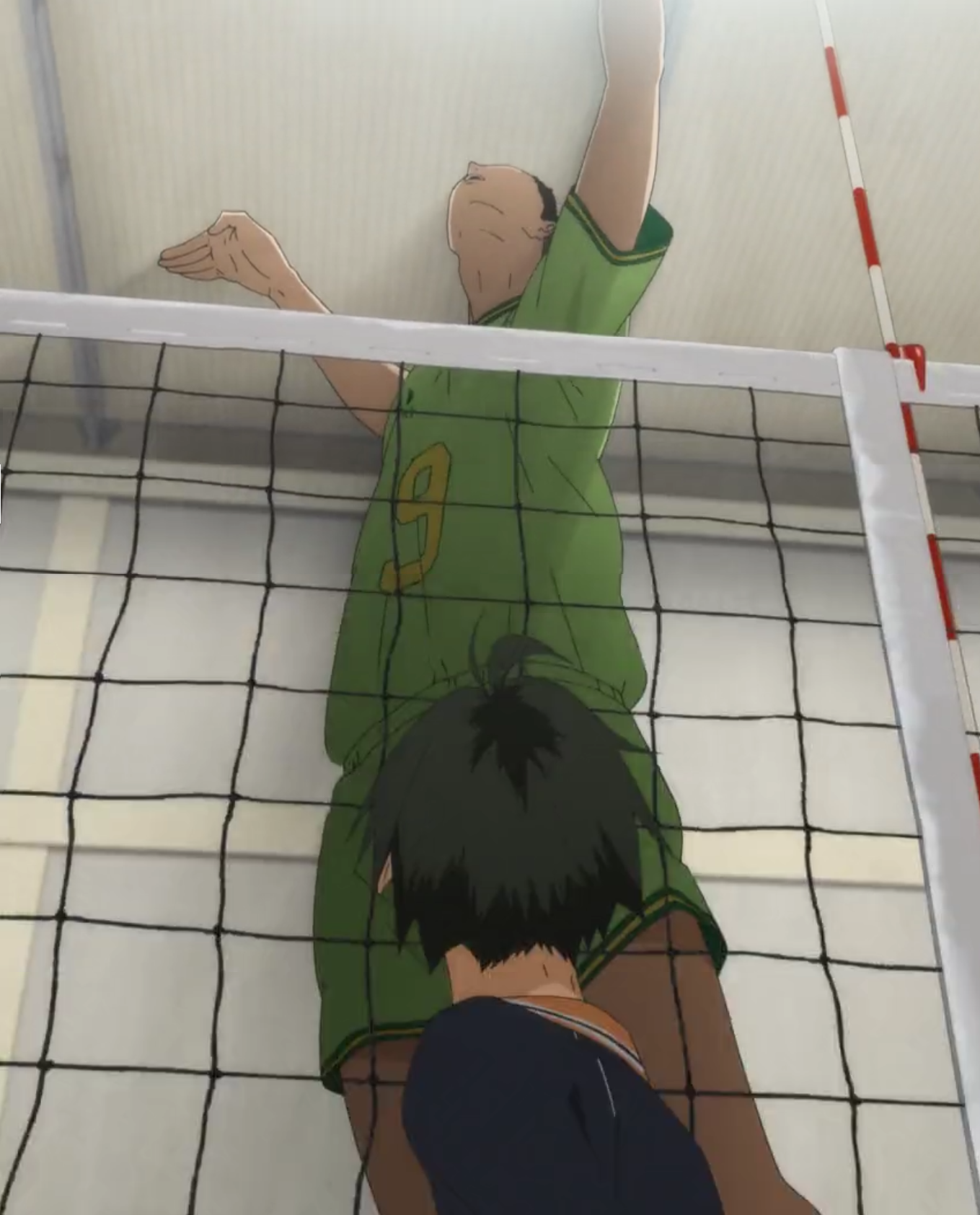 kageyama's feint spike serve