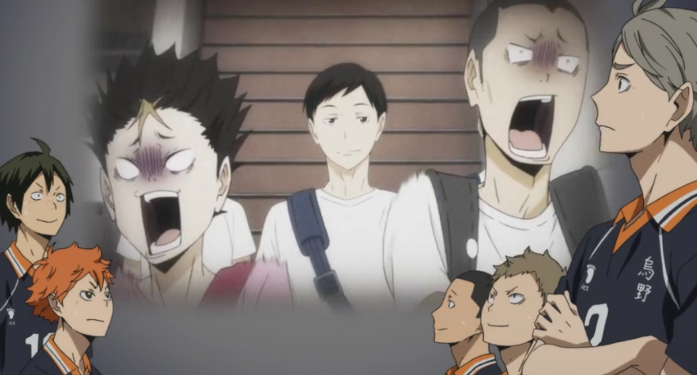 ennoshita spitting facts (abt tanaka)  Haikyuu, Haikyuu anime, Haikyuu  season 1