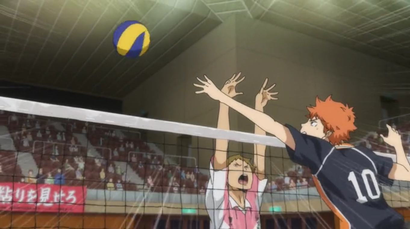 kageyama's feint spike serve