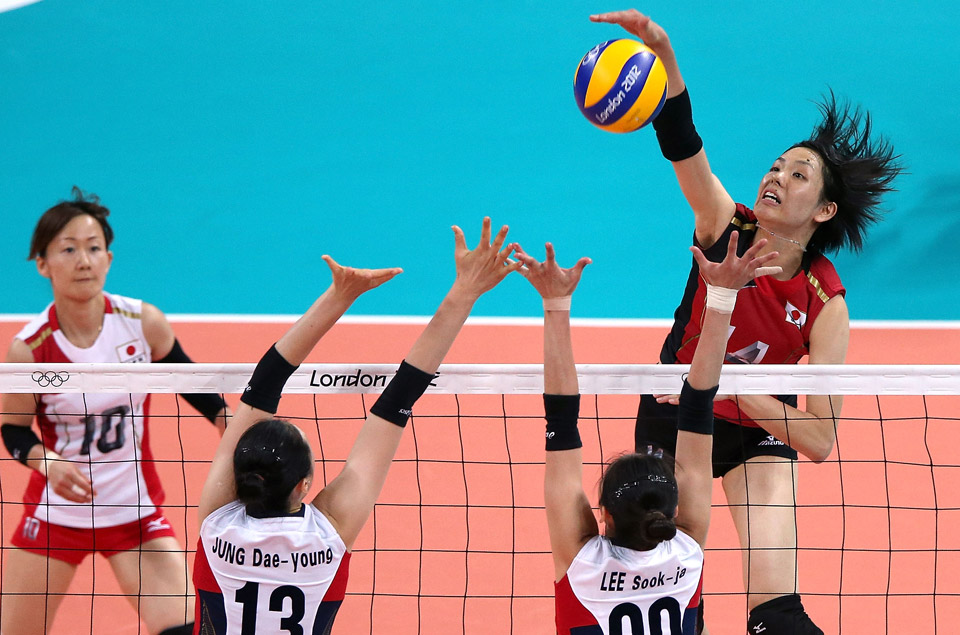 Spike store in volleyball