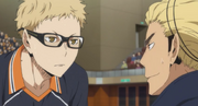 Tsukishima and Ukai s3-e9-1