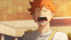 Hinata salva a bola com um peixinho!  HAIKYU!! 2ª Temporada (DUBLADO) 