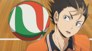 Nishinoya dodging Oikawa's serve S1 E24.png