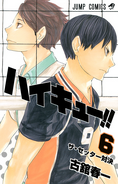 Kageyama on the cover of Volume 6