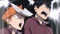 Hinata und Kageyama werden aus der Sporthalle geschmissen