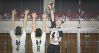 Bokuto greift an