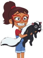 Kid Hailey - Skunk.png (194 KB) Hailey at age six, seen in a flashback in "The Flamingo Must Flamin-Go"