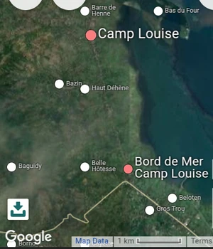 Map of Camp Louise seaside