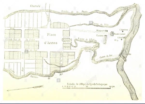 Historic map of Mirebalais