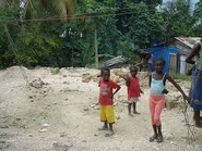 Gre18.jpg (12 KB) Children play in a Gressier housing area