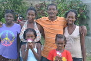 Happy family; Carice, Haiti