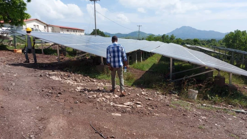 Solar fields in Mont-Organisé