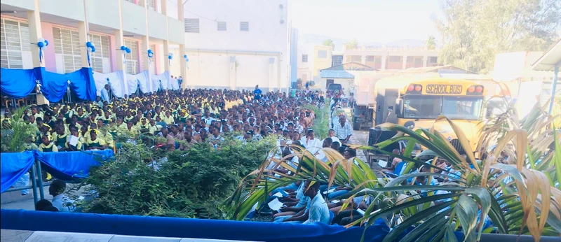 Ceremony at the School de Peres Salesians