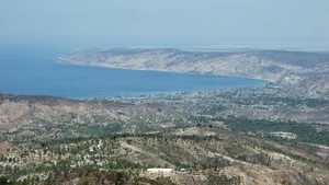 View of the sea from the locality of Thienne