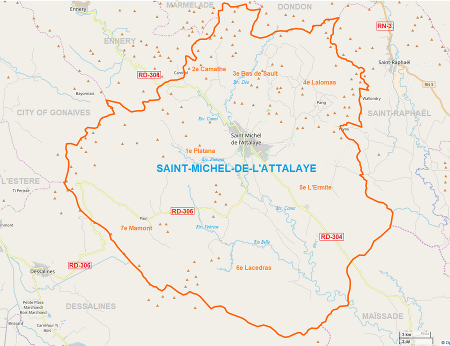 Communal Map of Saint-Michel de L'Atalaye
