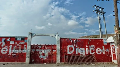 Entrance to soccer; Saint-Marc