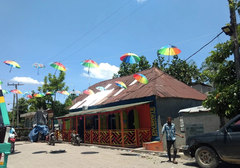 Not quite a station, but the heart of the commute; Grand-Rivière-du-Nord’s transit hub