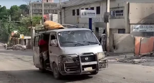 Public transport vehicle in the Nazon area
