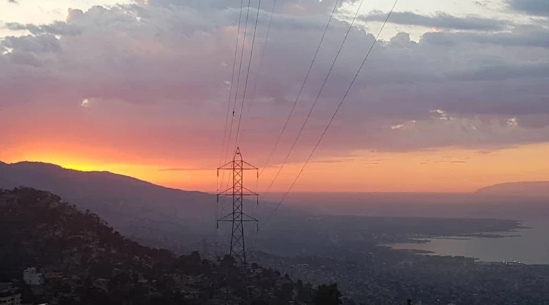 Sunset view from Debussy overlooking the city and bay.