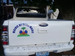 Municipal vehicle, Town Hall, Dame-Marie, Haiti
