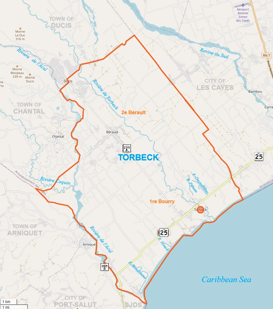 Commune of Torbeck Map