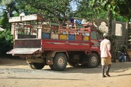 The recent renovation of the roads allows regular circulation: development of the trade, delivery of cement, access to schools for the students