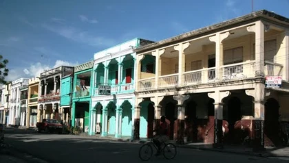 Downtown Les Cayes, near the Library