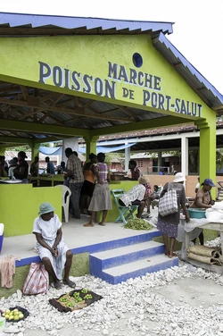 Port-Salut fish market 