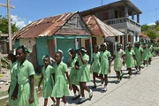 Primary pupils in Cavaillon,Haiti 
