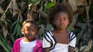 Young girls from the Marmont area of Haiti