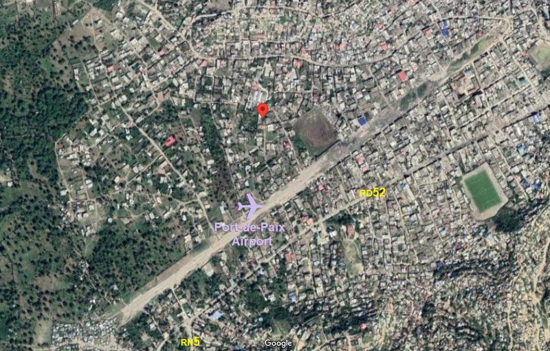 View of the Port-de-Paix Airport from above