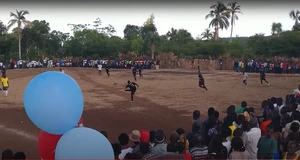 Soccer match, Bombardopolis, Haiti