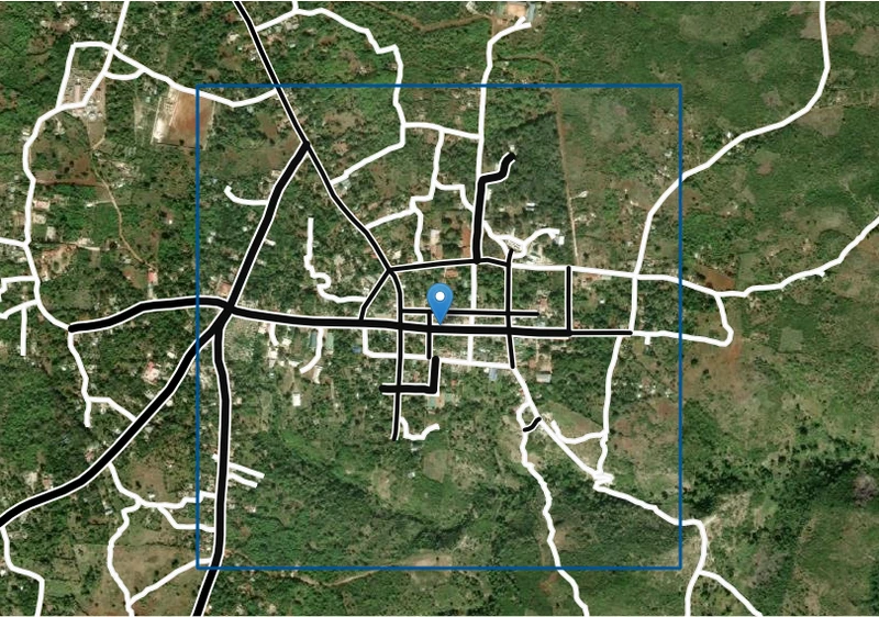 Center village of Bombardopolis