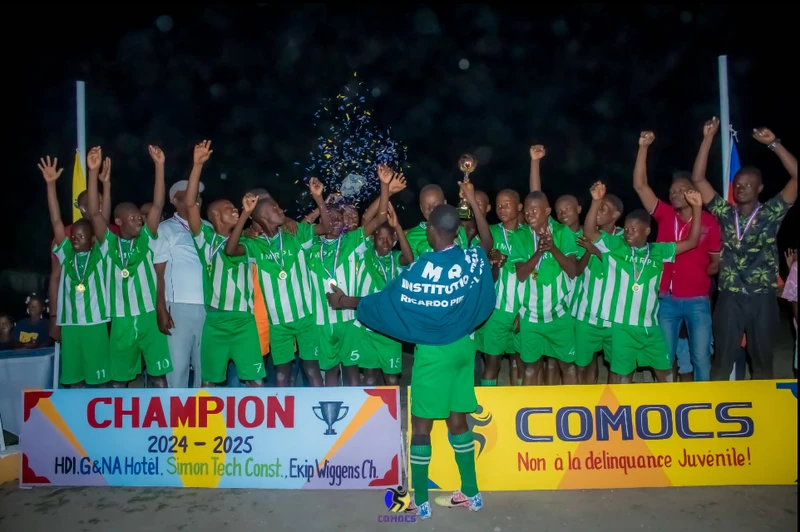 A triumphant night in Verrettes as the young champions lift the 2024–2025 cup, celebrating teamwork, discipline, and community pride.