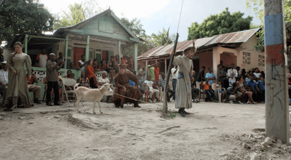 Staging 'Halka' for the residents of Cazale