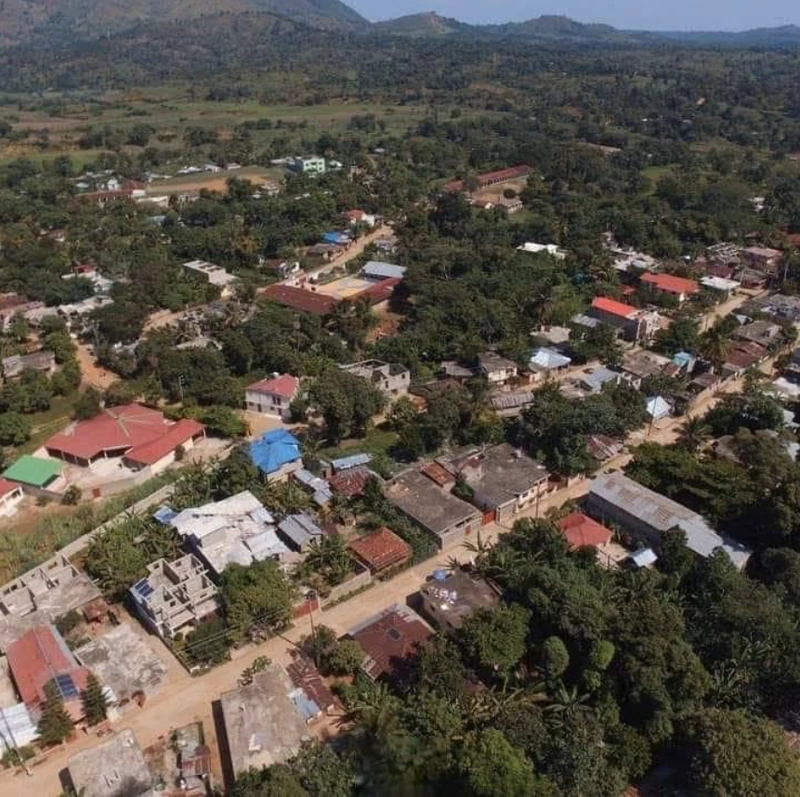 Aerial view of Carice, Haiti