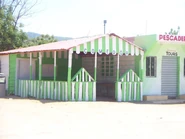 Beach dining area