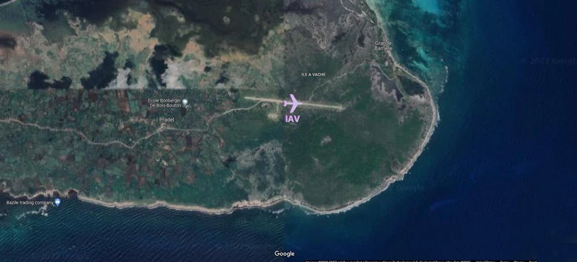 centerÎle-à-Vache Airport from above