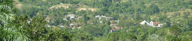 Sainte-Suzanne view from the mountains