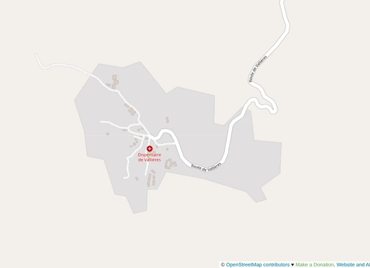 Ville de Vallières map