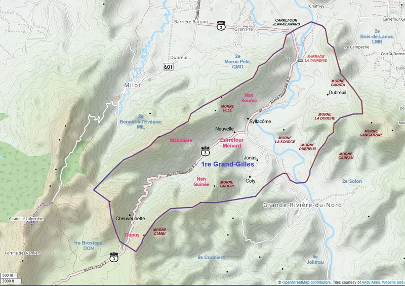Section map of 1re Grand-Gilles