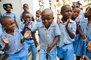 A kindergarten class in Paroisse Saints Pierre et Paul Marmont.