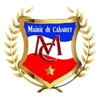 Municipal emblem of Cabaret, Haiti, displaying a shield in national colors.