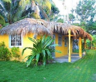A Taíno-style home on Île-à-Vache