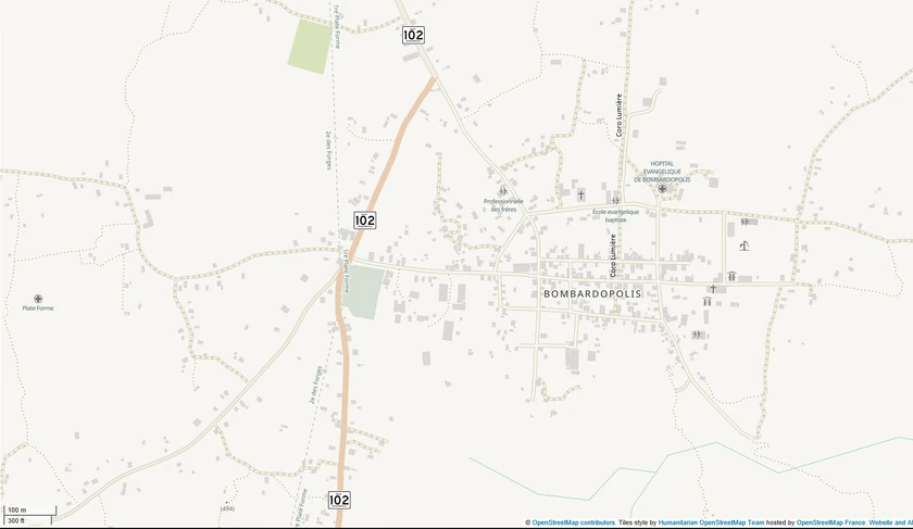 Area map; Ville de Bombardopolis