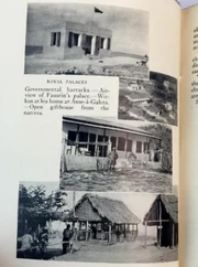 Images of the military outpost (top) and the Royal Palace in Anse-a-Galets