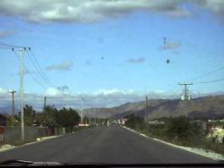 Driving on the road to Largue L'estere, , 