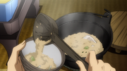 Porridge with scallions