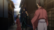 Shiranui beats up the documents thief
